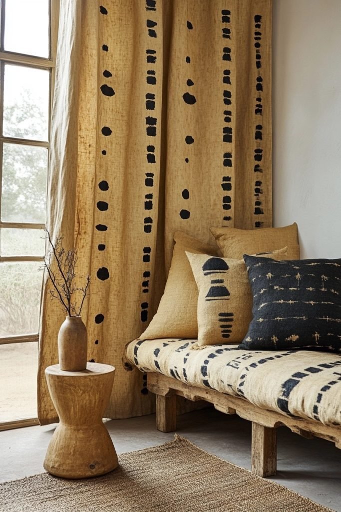 Traditional Tribal Mudcloth Panels