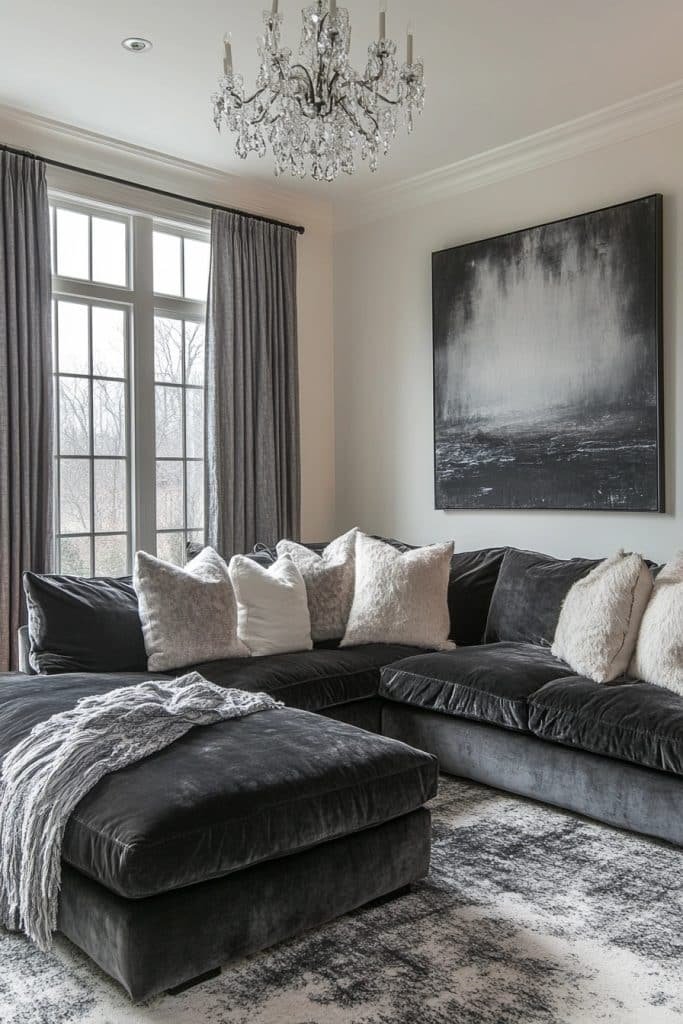 Charcoal Drama in Grey