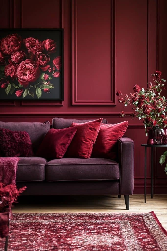 Dark Grey and Maroon Luxury