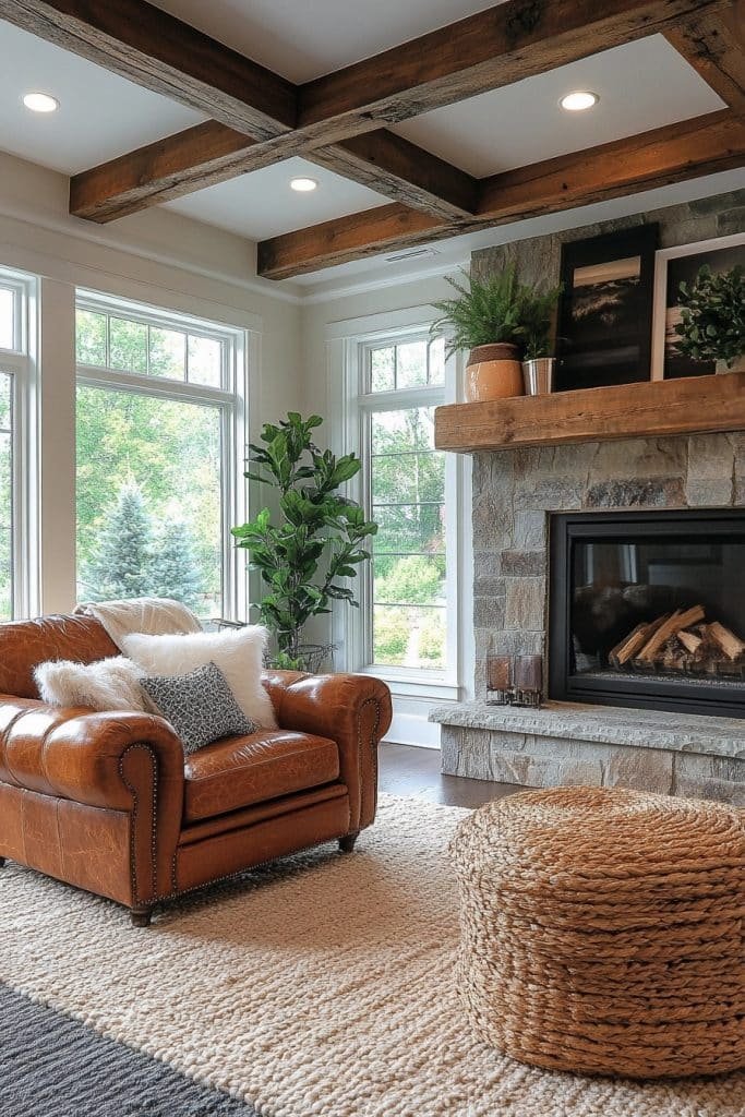 Earthy Farmhouse Lounge