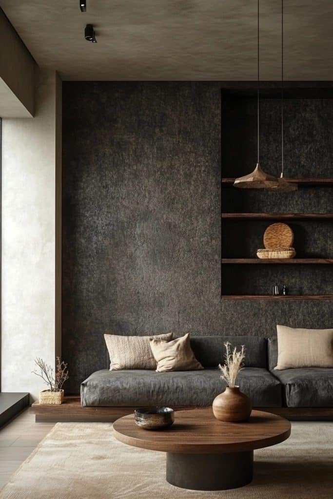 Minimalist Harmony in Dark Grey