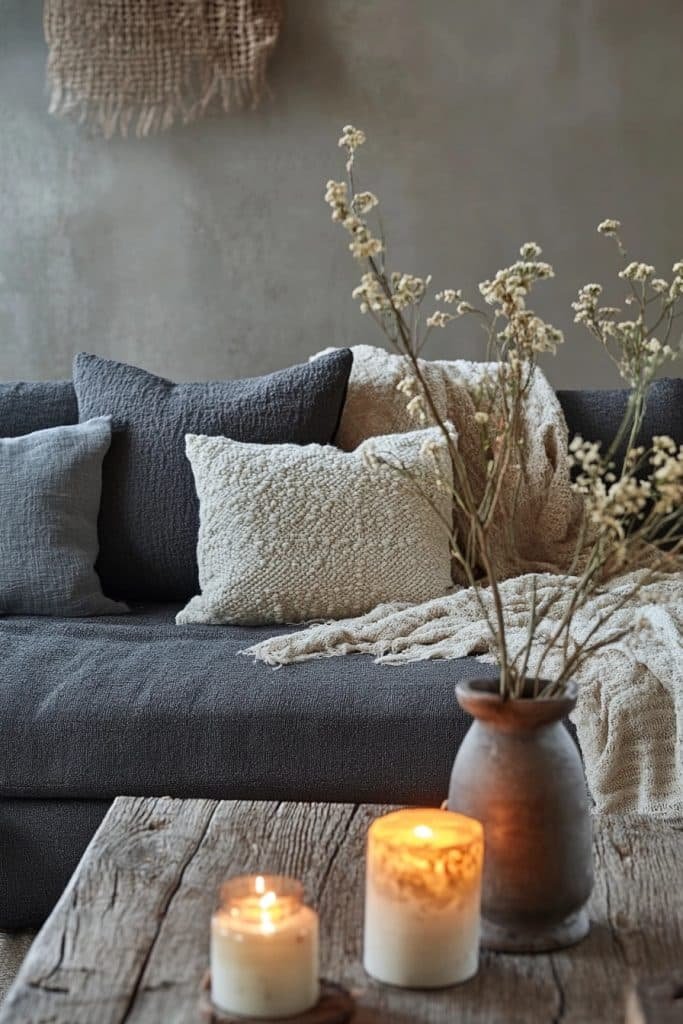 Neutral Bliss with Dark Grey
