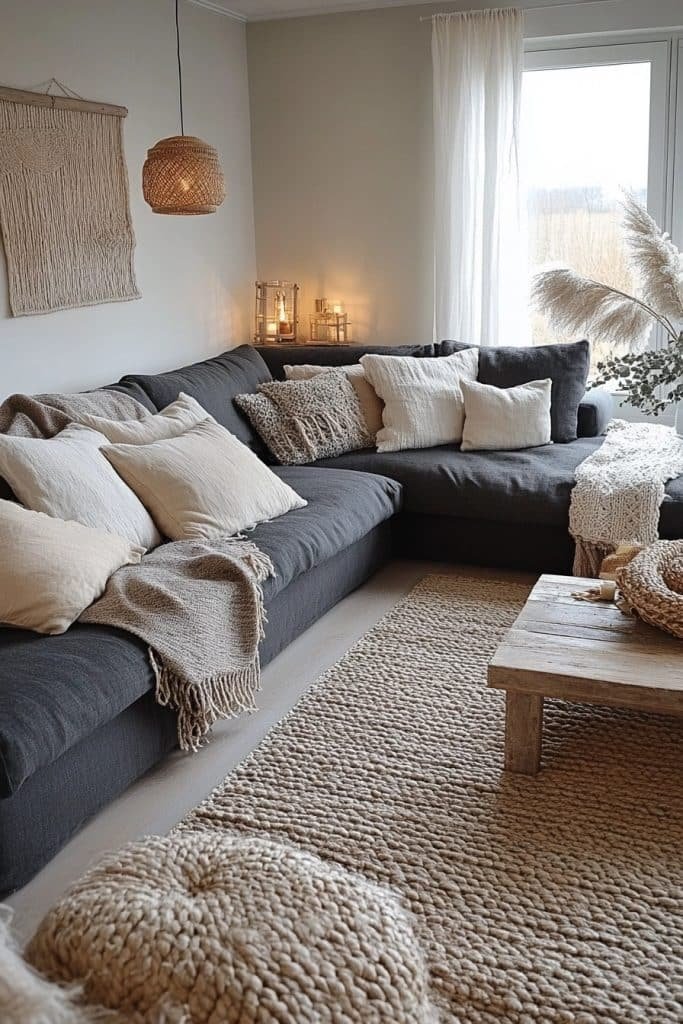 Winter Cozy with Dark Grey