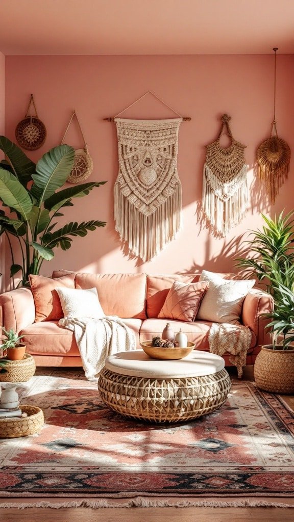 Peach Pink Bohemian Bliss