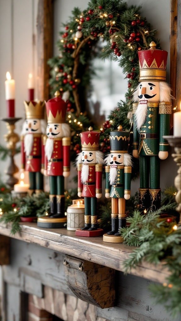 Rustic Wooden Nutcrackers