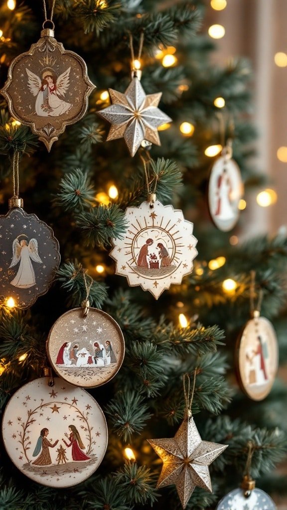 Hand-Painted Metal Ornaments