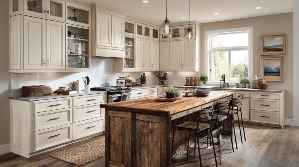 neutral kitchen cabinets