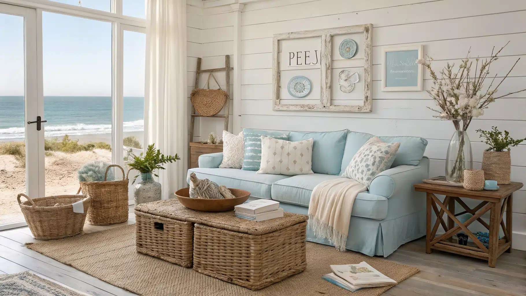 29 Beach House Living Room Ideas That Feel Breezy, Bright, and ...
