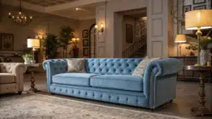 Blue Couch Living Room