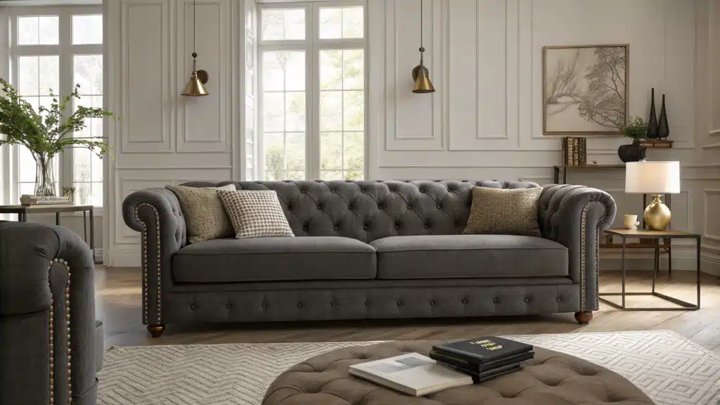 Dark Grey Sofa Living Room
