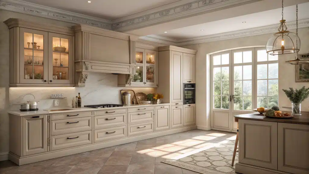 Light Taupe Kitchen Cabinets