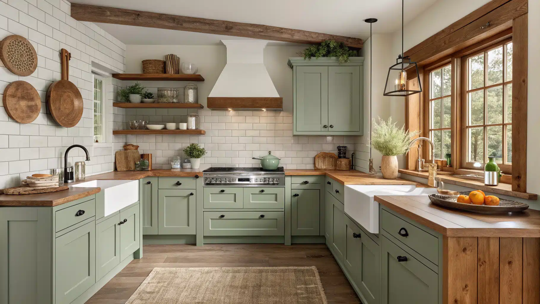27 Sage Green and Wood Kitchen Ideas That Are Natural and Inviting ...