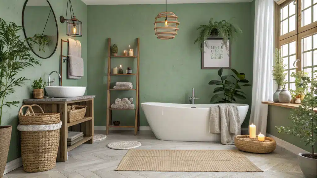 Sage Green Bathroom Decor