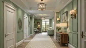 Sage Green Hallway