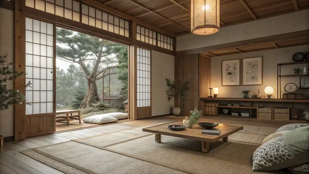 Wabi Sabi Japandi Living Room