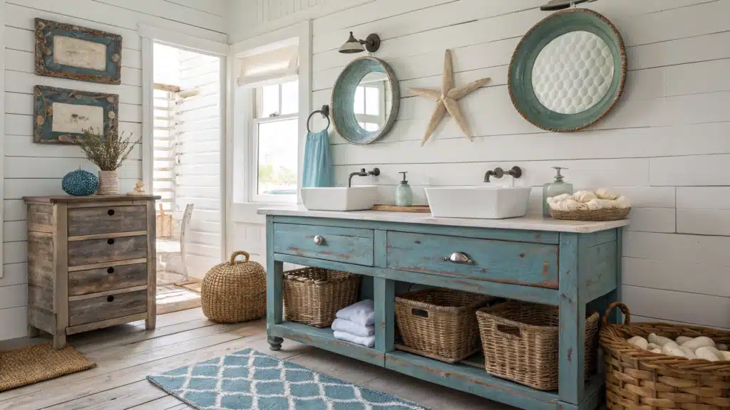 beachy bathroom
