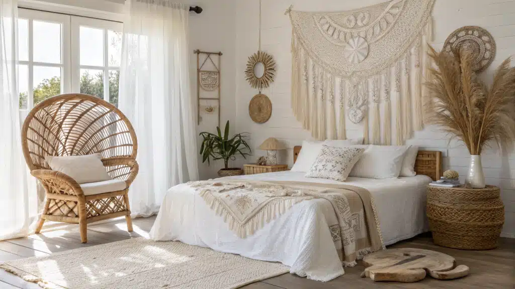 beachy boho bedroom