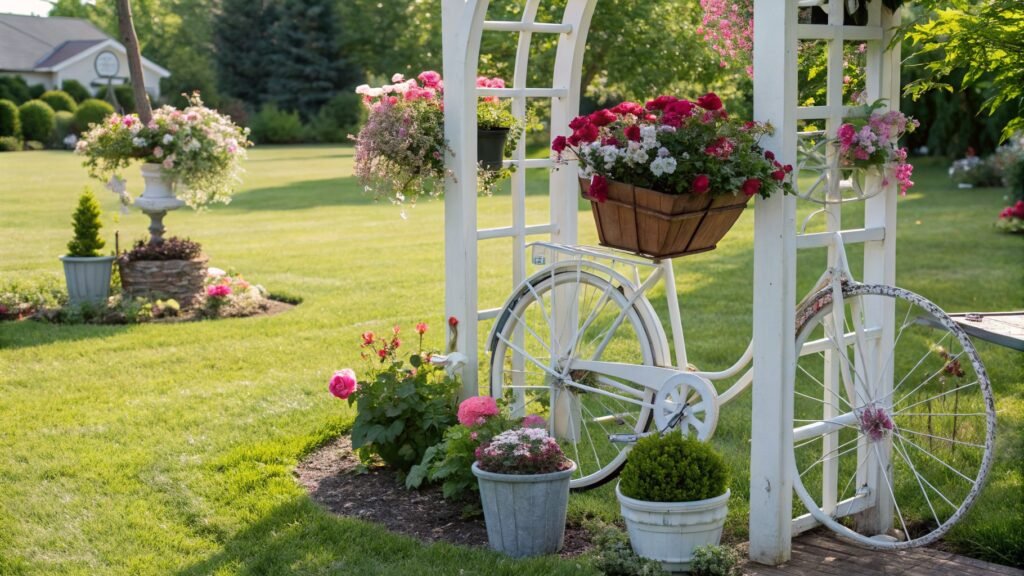 bicycle yard decor ideas