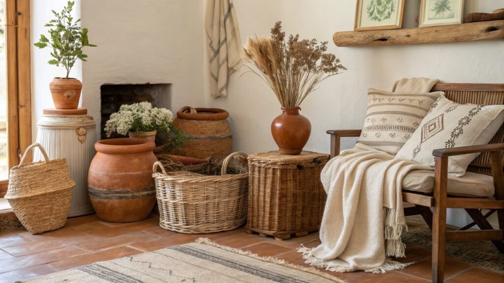earthy cottage home decor