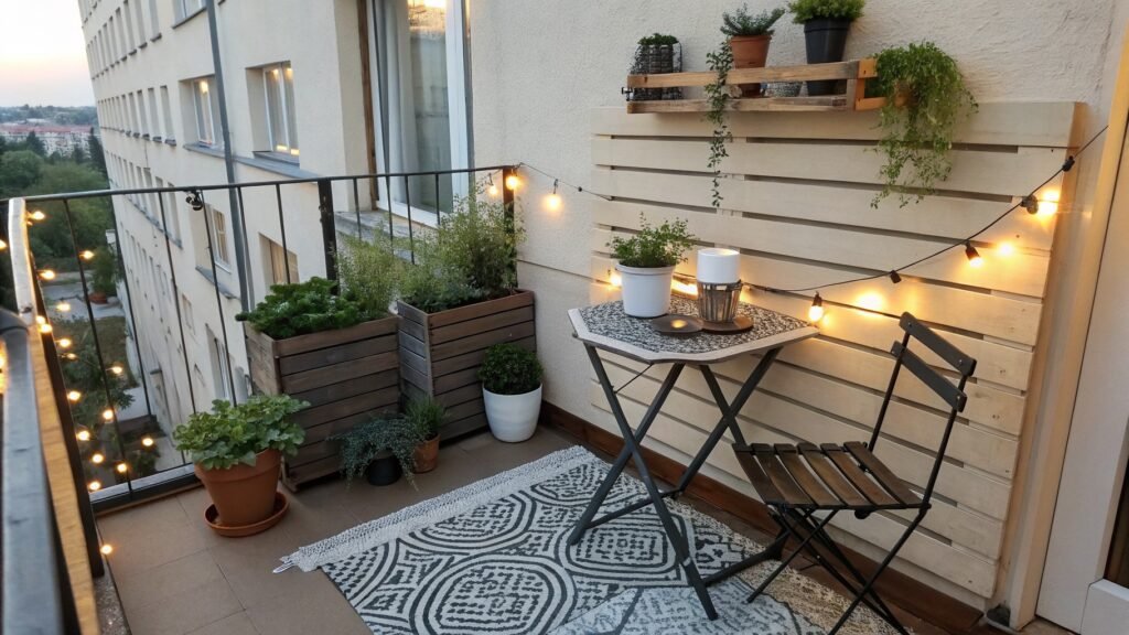 very small balcony decor