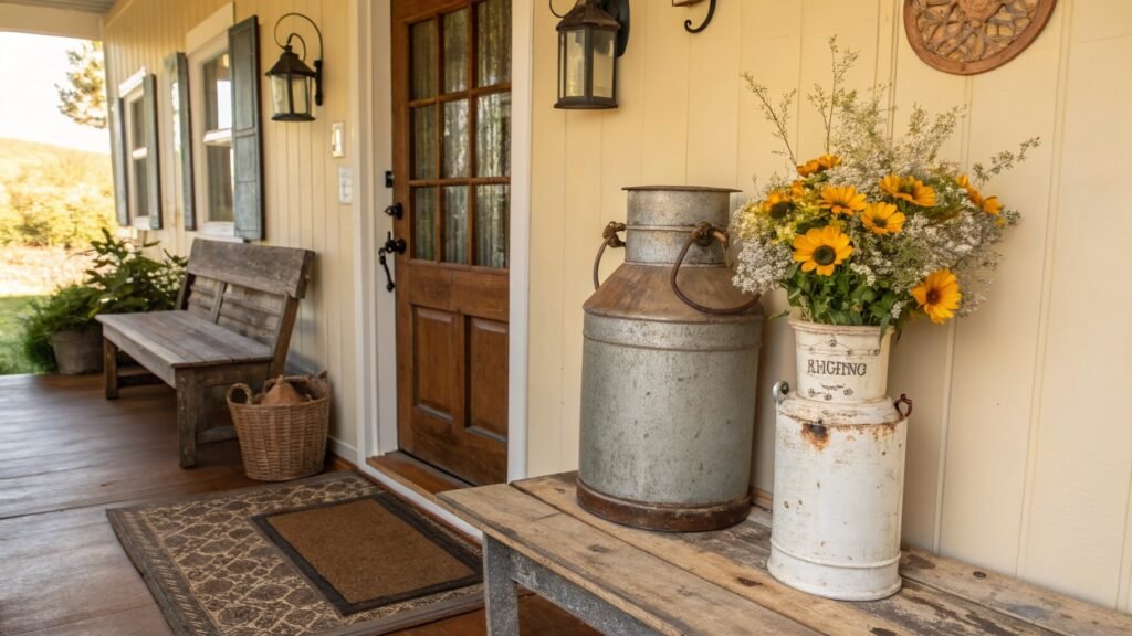Vintage milk can decor ideas
